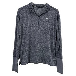 Nike‎ Peloton 1/4 Zip Pullover Women Medium Navy Long Sleeve Cycling Dri-Fit